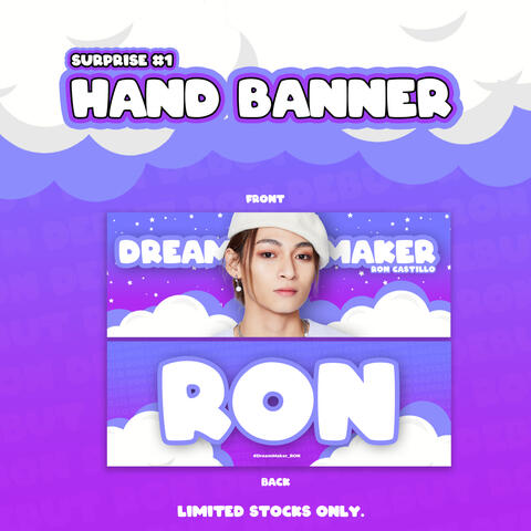 Hand banner is also my creation/ Posted on Team Ron Philippines X Official Account and Dream Maker Ron Castillo Facebook Official Page